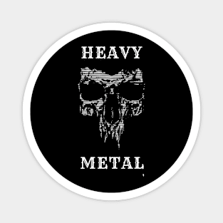 Musical skull, HEAVY METAL Magnet